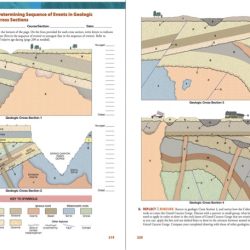 Determining sequence of events in geologic cross sections